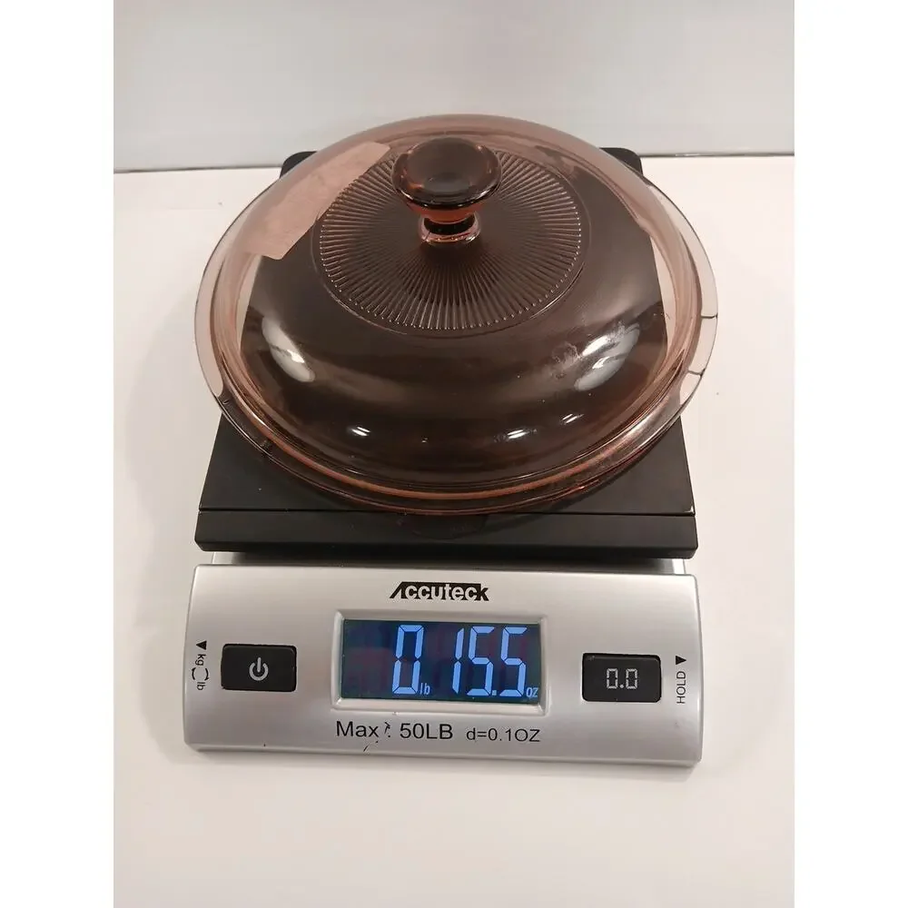 Pyrex Visionware 5 V 1.5 C Pink|Cranberry Colored Replacement Lid